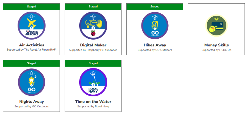 Explorers sponsored badges